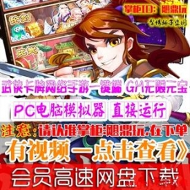[手游]武侠大宗师单机版 新卡牌网游手机游戏PC一键端GM元...