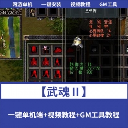 最新整理稀有怀旧老网单【武魂Ⅱ】VM一键单机版+全物品ID代码