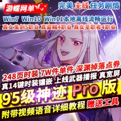 游蝶网单DNF单机版95神迹Pro版全职业14键真镶嵌上线武器播报宽屏